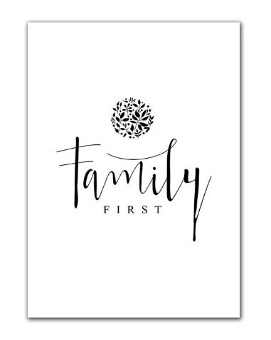 HKM-529619 Minimalist Black and White Cotton and Polyester Wall Art Mural with Inspirational Quote for Salon Décor