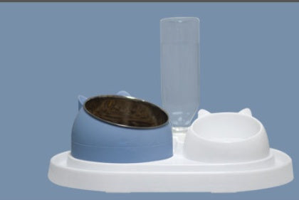 HKM-533651 Elevated Cat Feeding Bowl with 304 Stainless Steel and Ergonomic Design