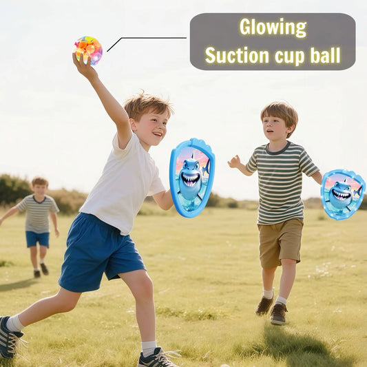 HKM-536851 Colorful Light-Up Baseball Target Game for Kids, Two-Person Catching Activity for Ages 5 and Up