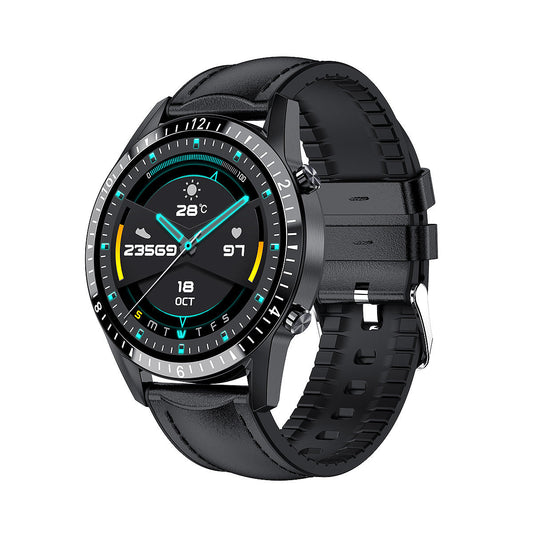 HKM-538259 Bluetooth Smart Watch with 1.3-inch Touch Screen, Step Counting, Health Monitoring, and Message Alerts
