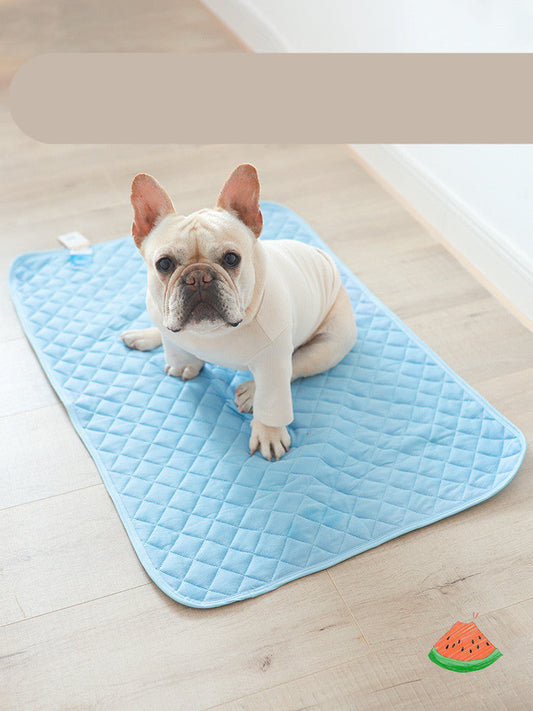 HKM-544275 Cooling Pet Ice Silk Pad - Breathable, Quick-Drying Cushion for Dogs and Cats in Various Sizes