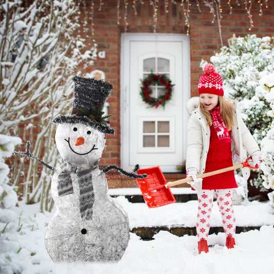 HKM-546771 Collapsible LED Christmas Snowman Decoration Light with Removable Scarf and Hands for Indoor and Outdoor Use