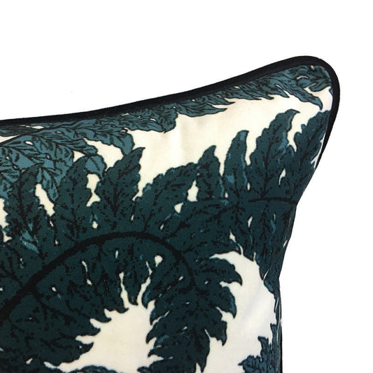 HKM-548499 Dark Green 100% Polyester Flannel Cushion Cover 45x45cm for Sofa and Chair