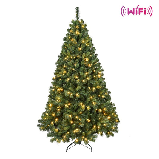 HKM-552531 PVC Christmas Tree with Lights - 6ft & 7ft Hybrid Automatic Options Available