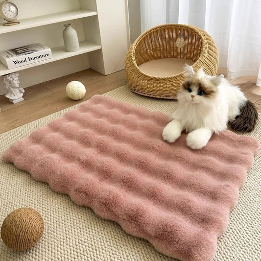 HKM-559443 Plush Warm Thickened Non-Slip Floor Mat for Pets in Various Sizes and Colors