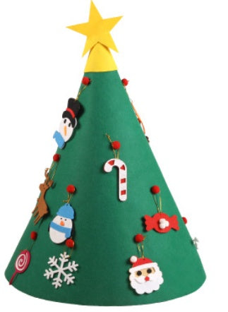 HKM-562067 Felt Christmas Tree Kit for Kids - DIY Holiday Decoration, 90cm