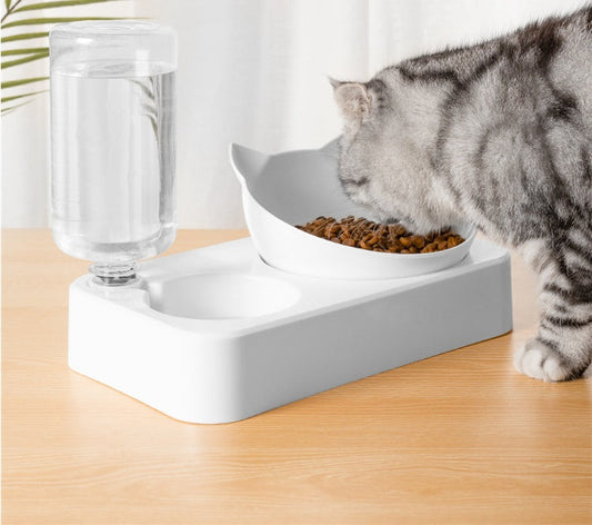 HKM-564627 Innovative Adjustable Double Dog Bowl with Environmentally Friendly Materials for Comfortable Eating Posture
