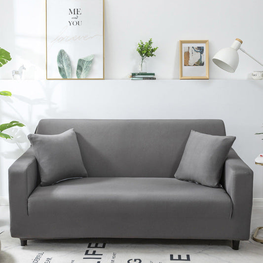 HKM-567379 Minimalist Solid Color Milk Silk Sofa Cover – Multiple Sizes and Colors Available