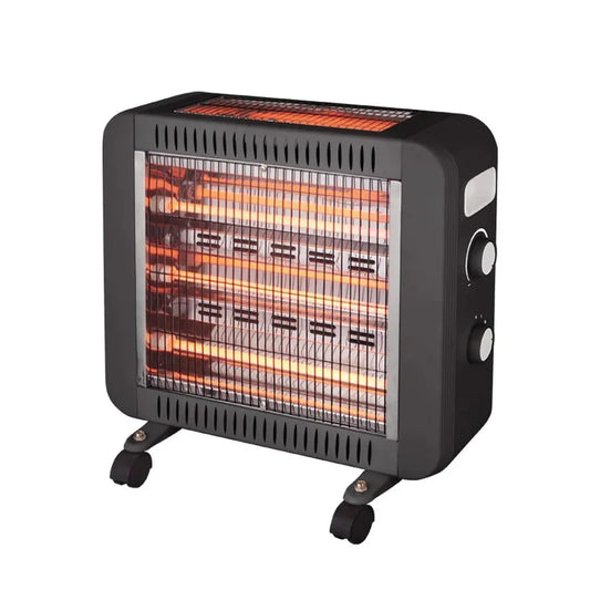 KTX-570707 Freestanding Portable Infrared Ceramic Heater with Carbon Fibre Technology for Home and Patio, Low Energy Silent Operation