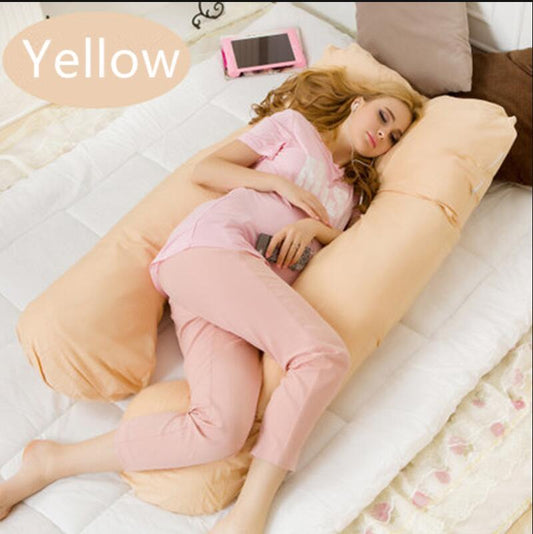 HKM-572435 Pregnancy and Maternity Body Pillow with Removable Cotton Cover, Rectangular Design, 80-140 cm, Soft 7D Cotton Filling
