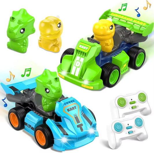 HKM-573779 Remote Control Cartoon Car for Kids - Rechargeable 2.4G RC Bumper Car for Indoor and Outdoor Fun