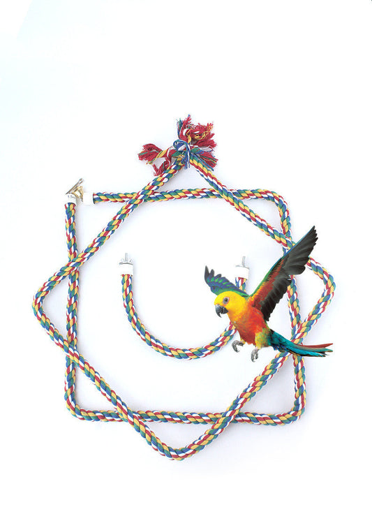 HKM-576211 Birdcage Climbing Rope Pole and Ladder for Parrots and Small Birds