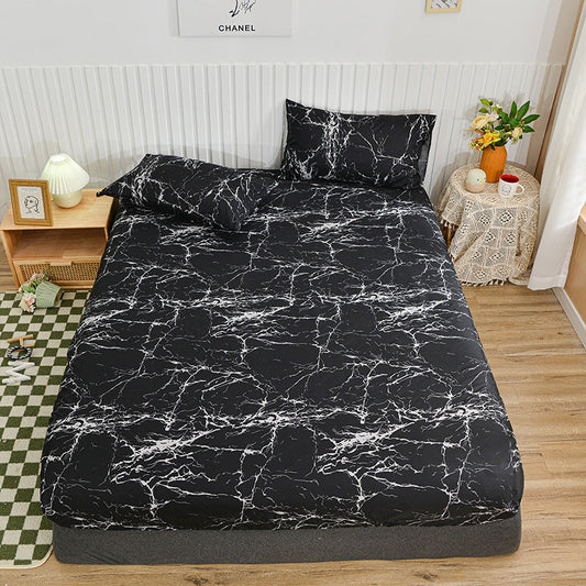 HKM-579219 Brushed Cotton Fitted Sheet - All-Inclusive Mattress Cover in Various Sizes