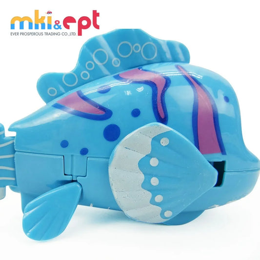 HKM-579219 Colorful Mini Wind-Up Clown Fish Toy for Kids Ages 2-7, Interactive Gliding Action
