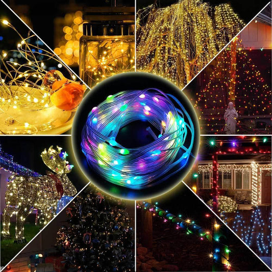 HKM-580179 Bluetooth Controlled RGB Christmas Tree Light String - 2m, 5m, 10m, 20m Lengths Available
