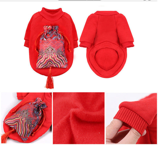 HKM-580371 New Year Peking Opera Style Pet Sweater - Multiple Designs & Sizes Available