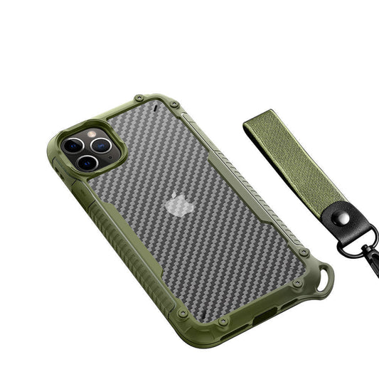 HKM-583123 Carbon Fiber Back Cover Phone Case with TPU Material