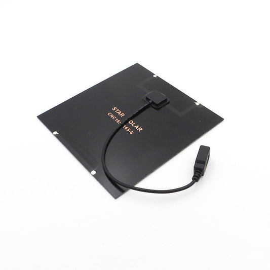 HKM-583251 Solar Panel Fan with USB Charging Capability for Mobile Devices