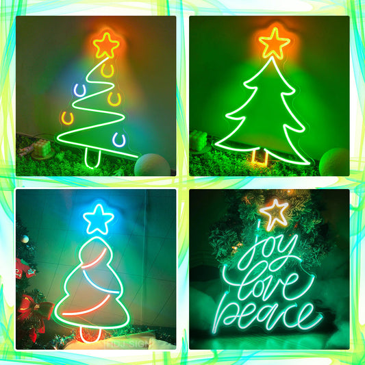 HKM-589075 Christmas Tree Neon Atmosphere Light for Indoor and Outdoor Decoration