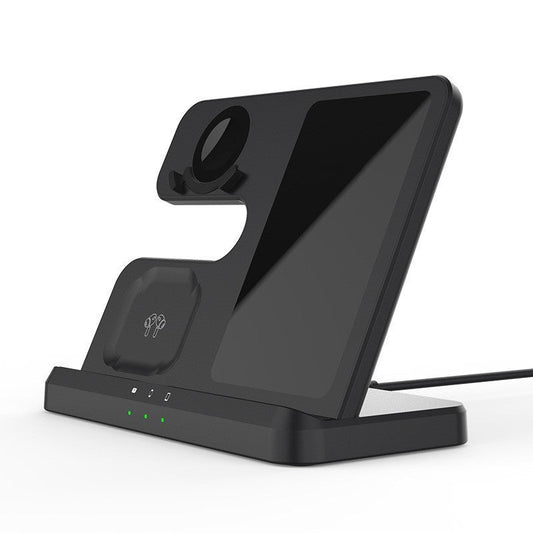 HKM-589843 Three-in-One Multifunctional Fast Charging Surface Station with Vertical Design and Wireless Charging Options