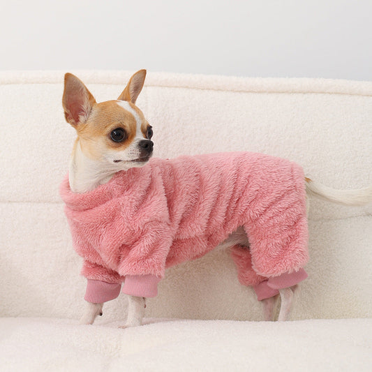 HKM-590355 Cozy Polyester Pet Jacket in Solid Colors – XS to XL Sizes Available