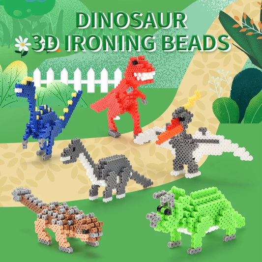 HKM-590355 DIY Rainbow Ironing Bead Craft Set - 3000 Pieces for Kids Ages 6 and Up