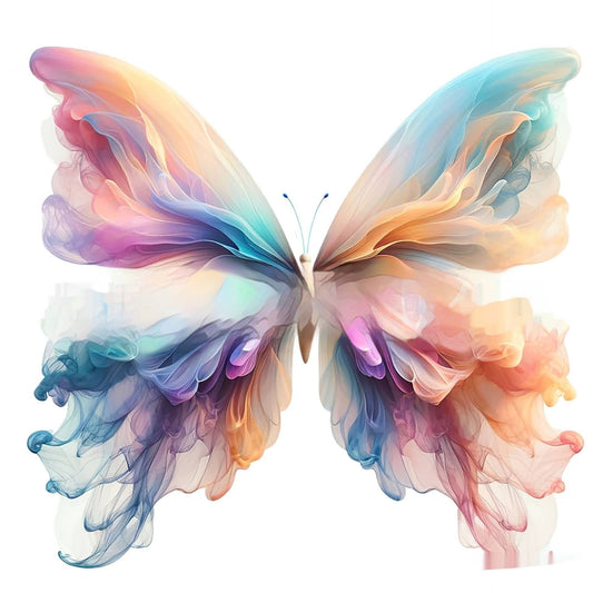 HKM-590867 Ethereal Smoke Butterfly Pendant Decoration in Multiple Colors and Sizes