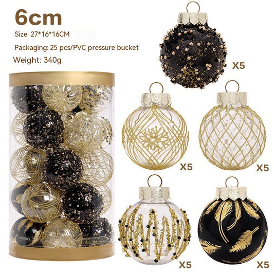 HKM-595667 Colorful Sequined Christmas Ball Decorations - Multiple Sizes and Colors Available