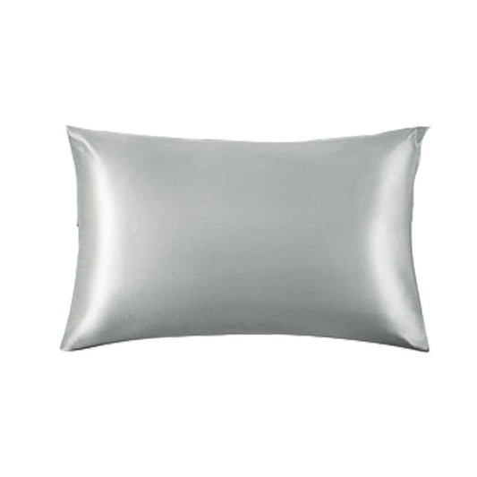 HKM-597203 Solid Color Light Gray Silk Envelope Pillowcase - 50x76cm Modern Simple Design