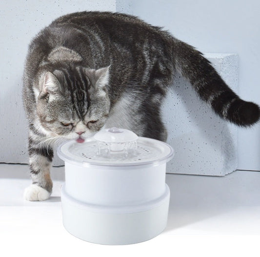 HKM-597395 Folding Smart Water Dispenser for Pets - 1.8L Automatic Drinking Fountain with Purification Filter