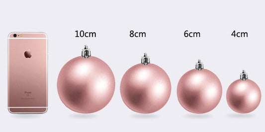 HKM-606035 Assorted Christmas Balls for Festive Decorations in Various Sizes and Colors