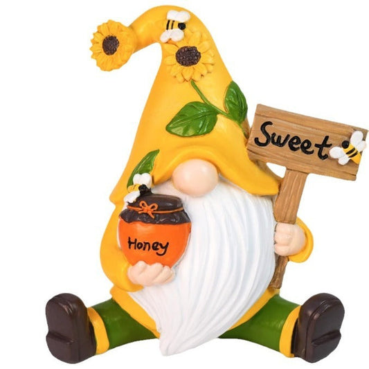 HKM-606675 Resin Sunflower Garden Decoration - Yellow Dwarf Outdoor Accent