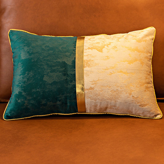 HKM-608851 Plush Velvet Cushion Cover for Living Room Bedside Backrest - 30x50 cm