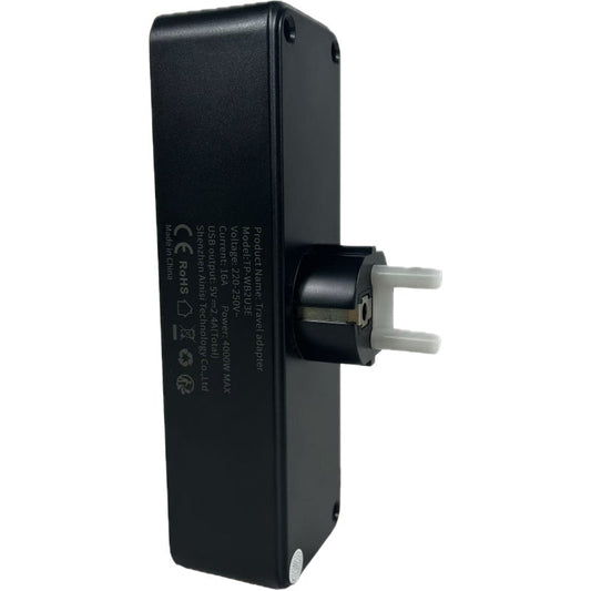 HKM-620435 Black Electrical Socket - Versatile Outlet for Home and Office Use
