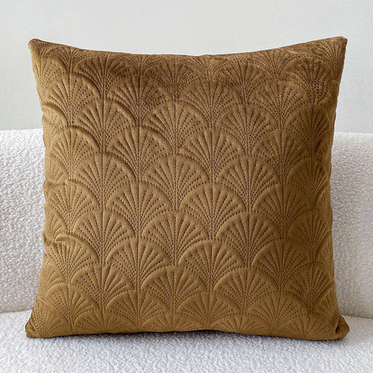 HKM-622611 Solid Color Flannelette Cushion Pillow - 45x45cm Bedside and Office Use