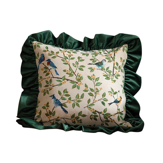 HKM-623507 Light Luxury Retro Style Pillow for Living Room and Bedroom - Polyester Cushion 50x50cm & 30x50cm Options