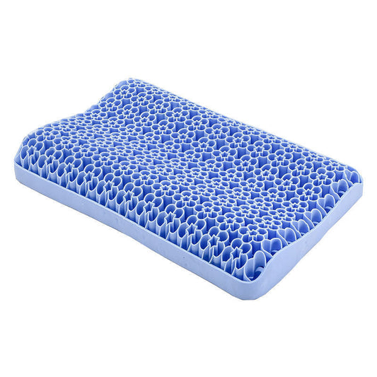 HKM-631571 Rectangular Pectin Pressure Relief Pillow with Cherry Blossom Design, 5.1-10cm Height, Suitable for Adults