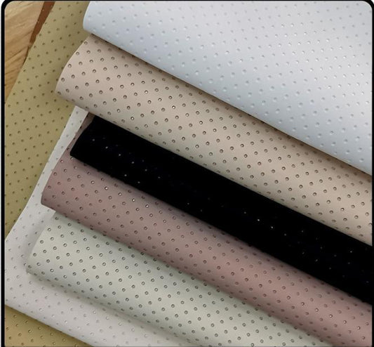 HKM-635731 Breathable PU Artificial Leather for Car Seats and Home Decor - 0.8mm Thickness, 8 Colors Available