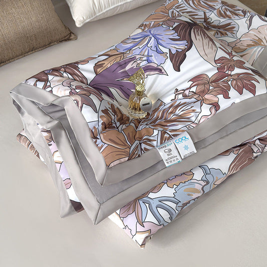 HKM-636371 Summer Washed Silk Blanket with Soybean Fiber Filling - Available in Single and Double Sizes