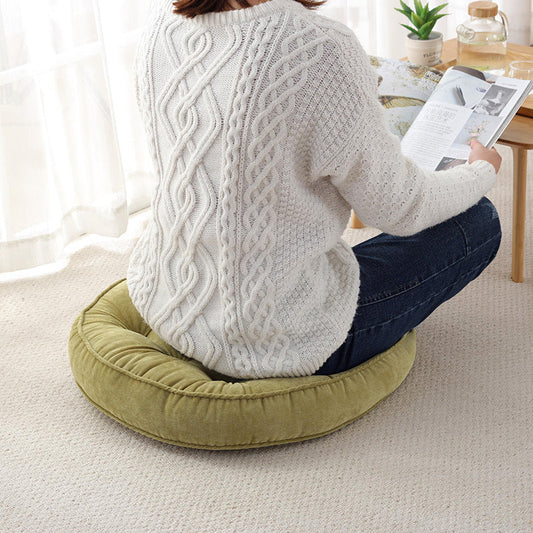 HKM-639635 Corduroy Solid Color Padded Cushion - 58x58cm, Multiple Colors Available