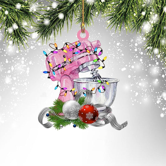 HKM-646227 Christmas Rudolph Acrylic Party Pendant - Festive Craft Decoration, 8CM, Available in Multiple Colors