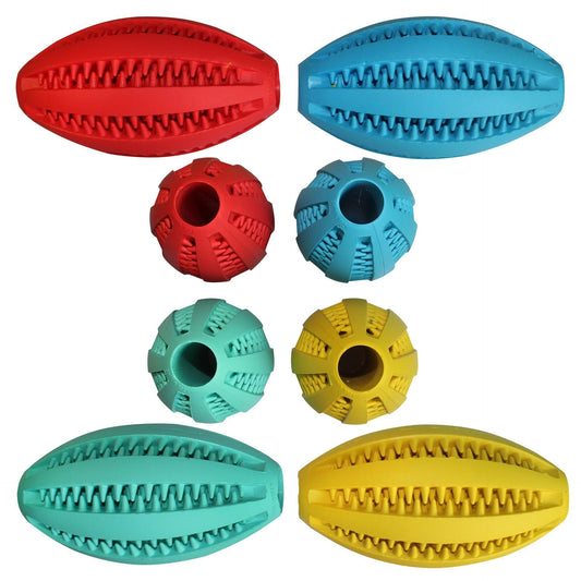 HKM-648851 Mint Flavor Watermelon Molar Rubber Dog Toy - Bite Resistant Food Dispensing Ball