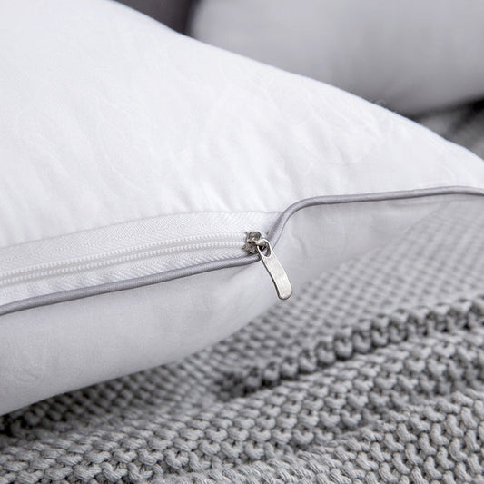 HKM-654291 Luxury Velvet Feather Pillow with 100% Soft Filling and Three-Dimensional Edging