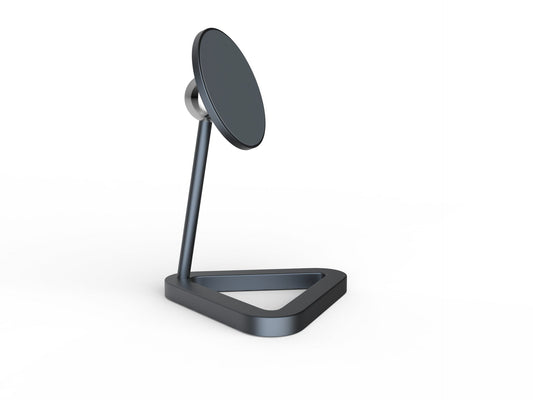 HKM-656531 Magnetic Desktop Stand for iPhone 12 Series - Iron, Silver, Blue Variants Available