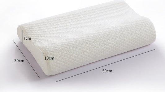 HKM-656595 Wavy Memory Foam Pillow with Polyester Fiber Cover