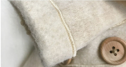 HKM-661523 Cozy Fall and Winter Woolen Coats for Pets in Light Rice, Western Powder, and Blue-Gray