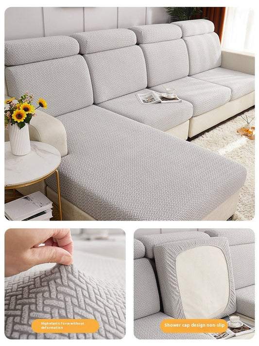 HKM-663123 Universal Anti-slip Stretch Sofa Cover - Multi-Color Choices Available, Various Sizes for Optimal Fit