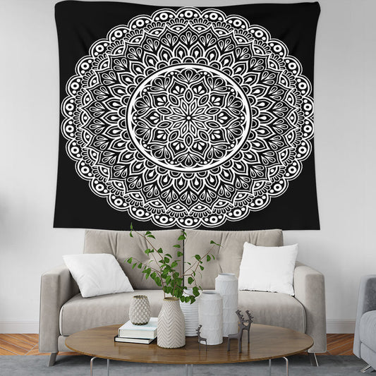 HKM-664915 Geometric Pattern Polyester Fiber Tapestry Wall Hanging Mural in Multiple Sizes
