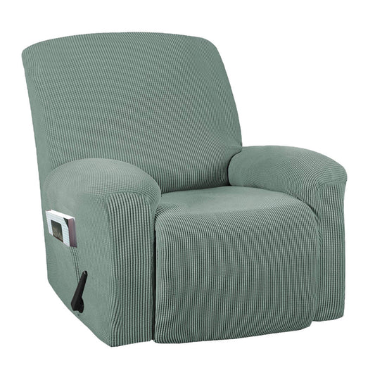 HKM-668883 Stretch Solid Color Full Recliner Cover - Polyester, Multiple Sizes & Colors Available