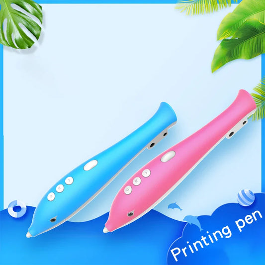 HKM-669395 Multicolor PCL Filament 3D Printing Pen for Kids – Creative DIY Educational Toy